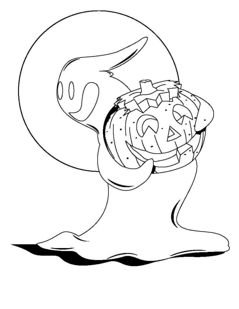 30 Free Ghost Coloring Pages Printable