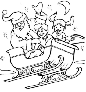 Free Santa Coloring Pages