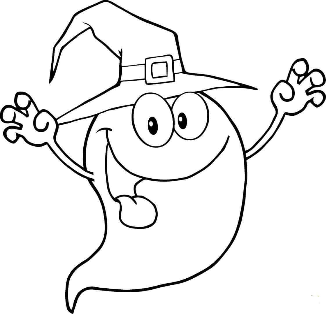 30 Free Ghost Coloring Pages Printable