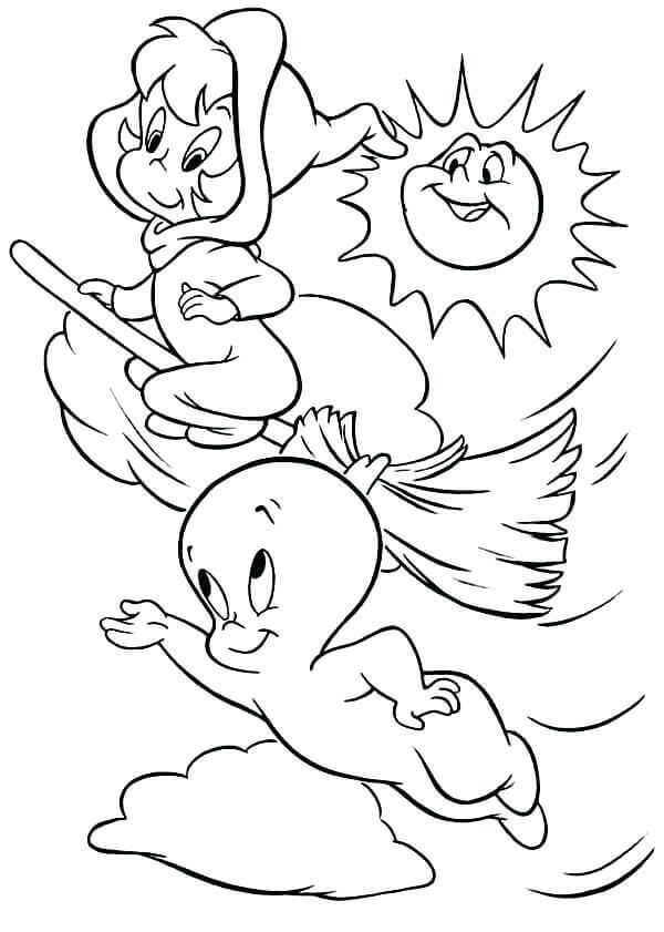 30 Free Ghost Coloring Pages Printable