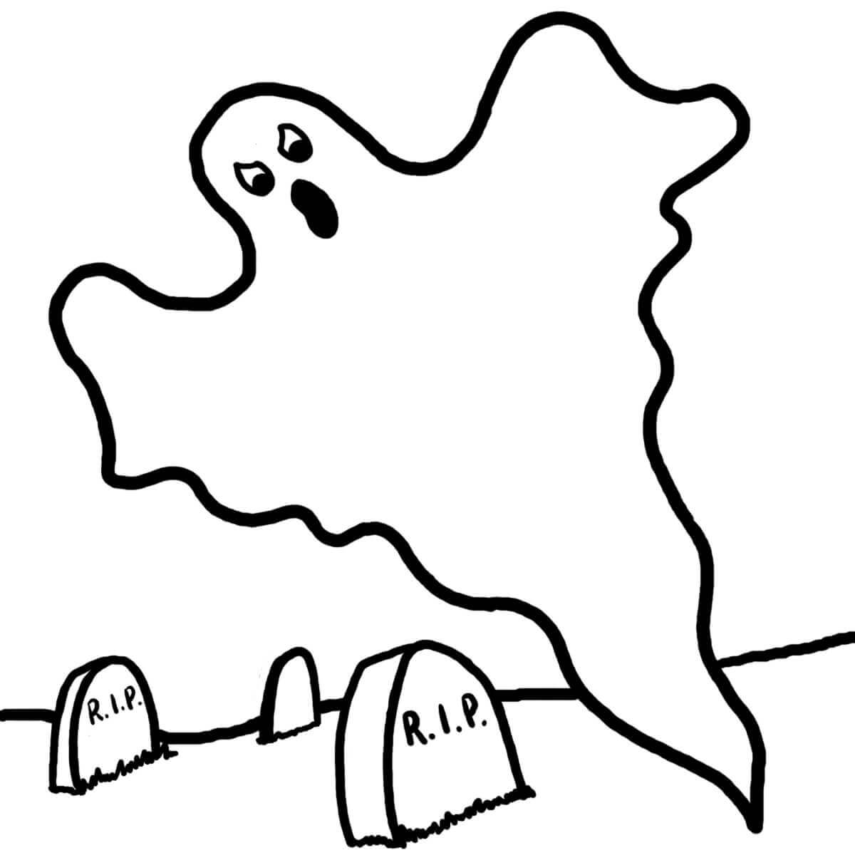 Ghost Coloring Pages