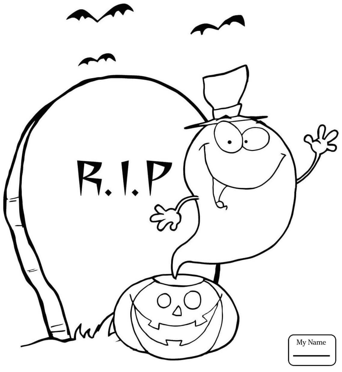 30 Free Ghost Coloring Pages Printable