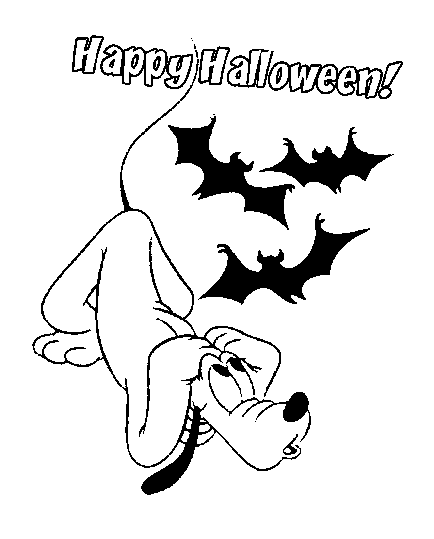 Goofy Disney Halloween Coloring Pages Printable