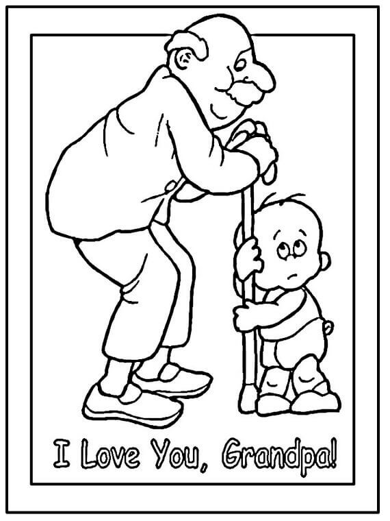 Grandpa Coloring Pages