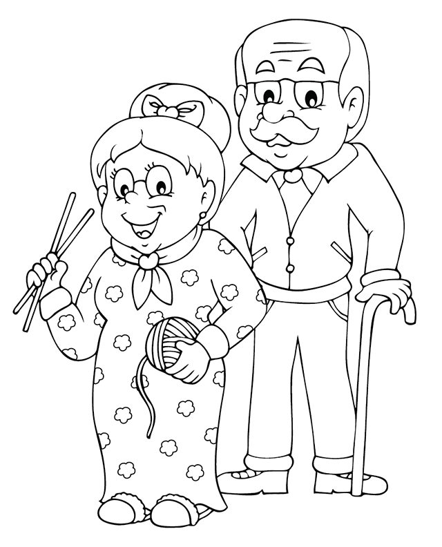 30 Free Printable Grandparents Day Coloring Pages