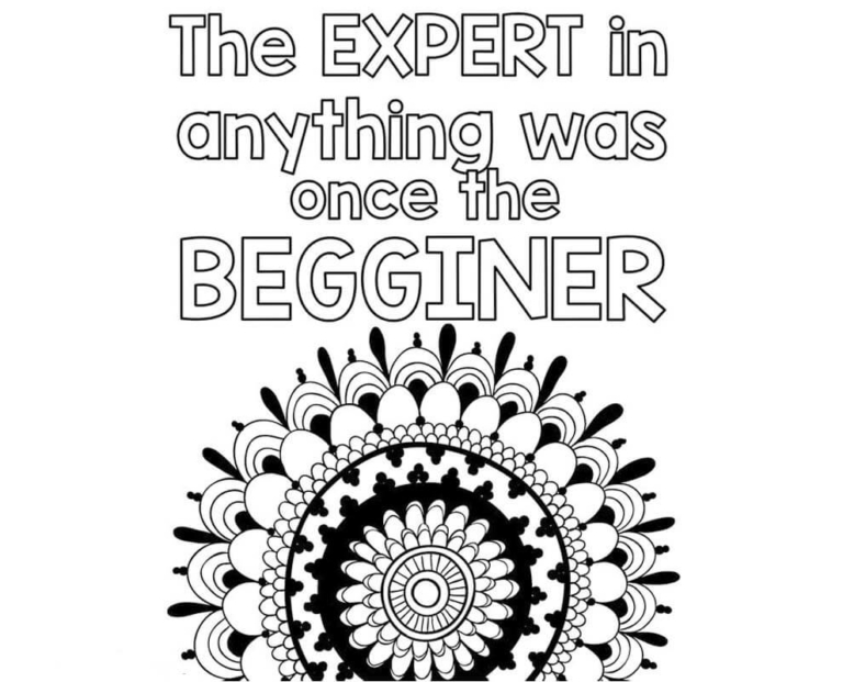 20 Free Printable Growth Mindset Coloring Pages