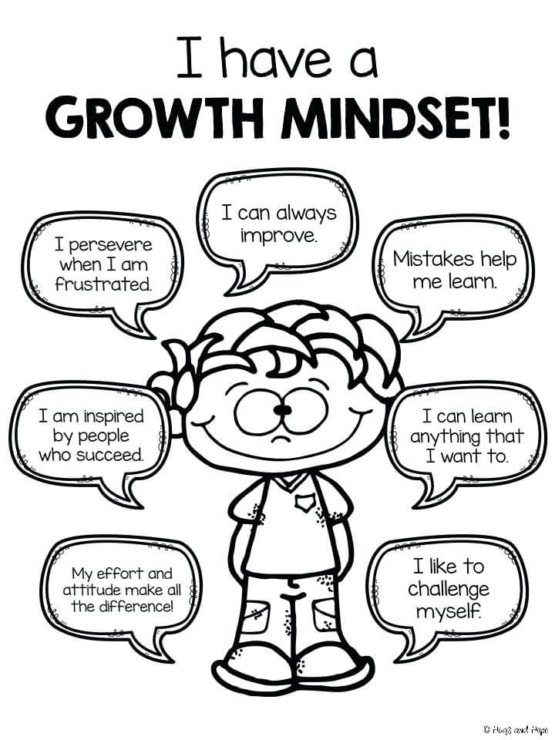 20 Free Printable Growth Mindset Coloring Pages