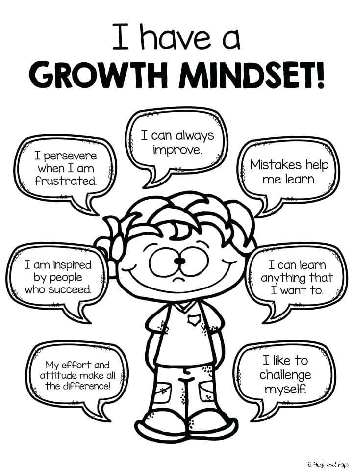 Growth Mindset Coloring Pages Printable
