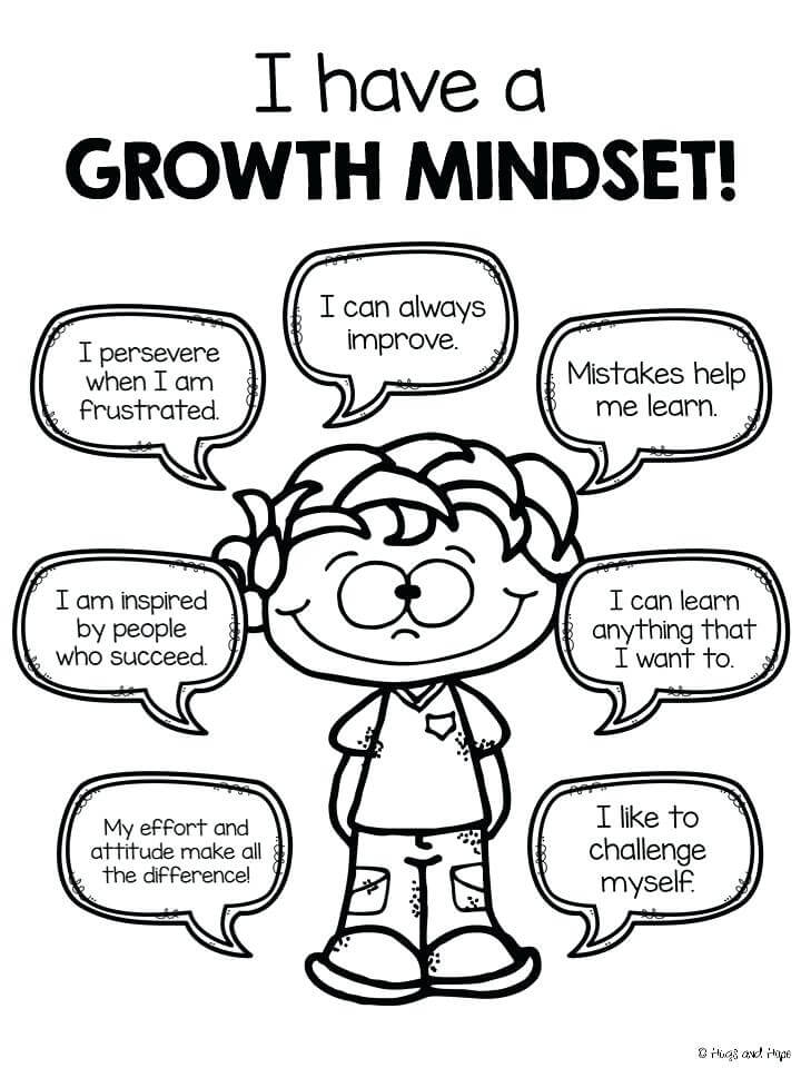 Free Printable Growth Mindset Coloring Pages