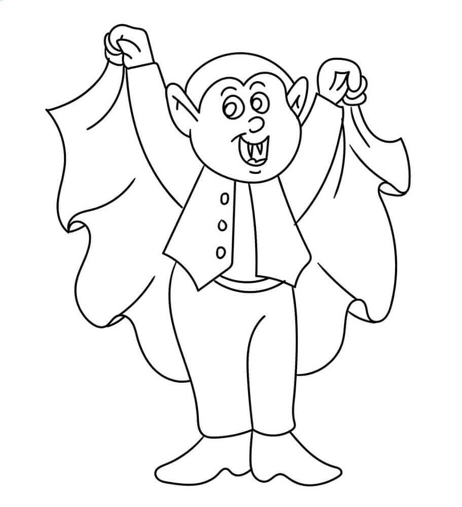 Halloween Vampire Coloring Sheets