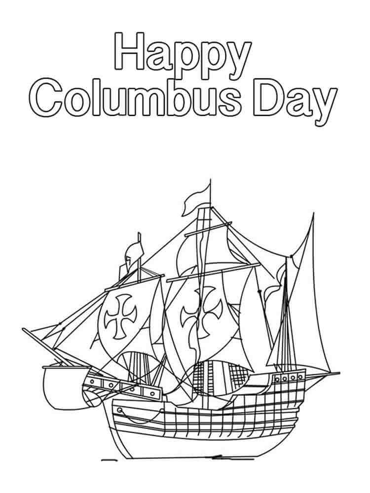 20 Free Printable Columbus Day Coloring Pages