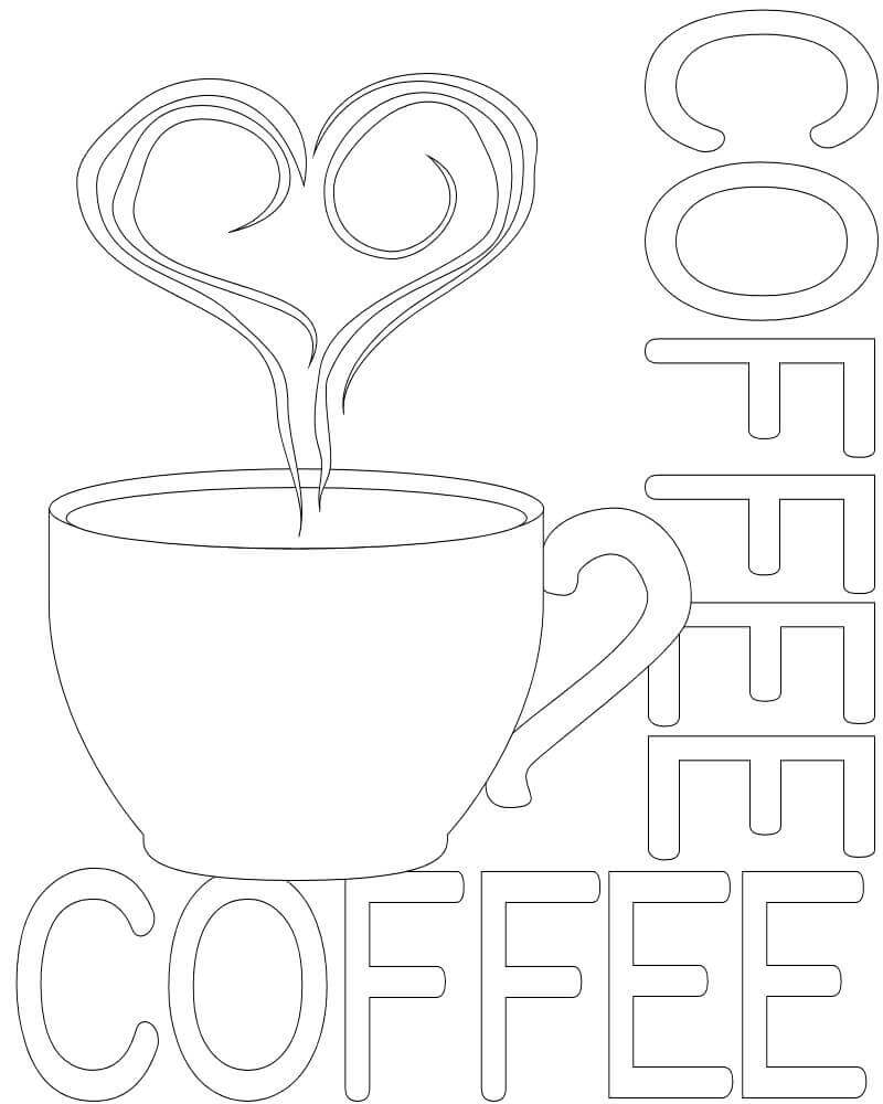 October Coloring Pictures International Coffee Day