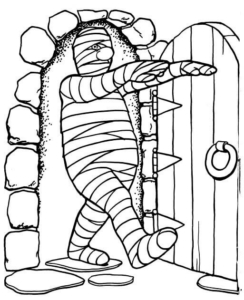Printable Egyptian Mummy Coloring Pages