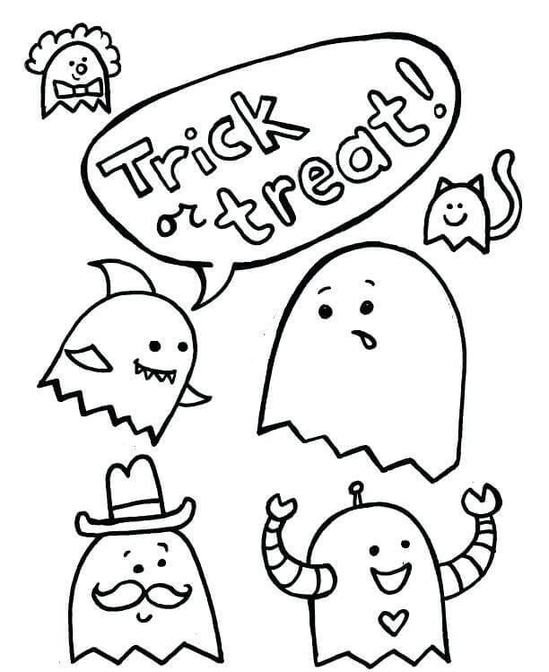 30 Free Ghost Coloring Pages Printable