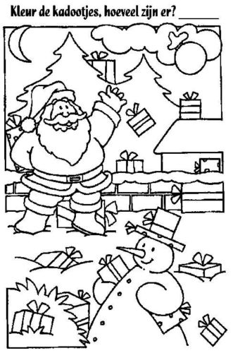 Printable Color Sheets For Kids Of Santaclaus