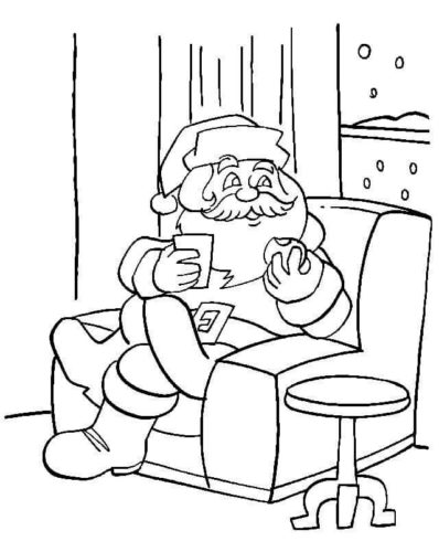 30 Free Santa Claus Coloring Pages Printable