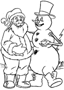 Santa Claus Pictures To Color