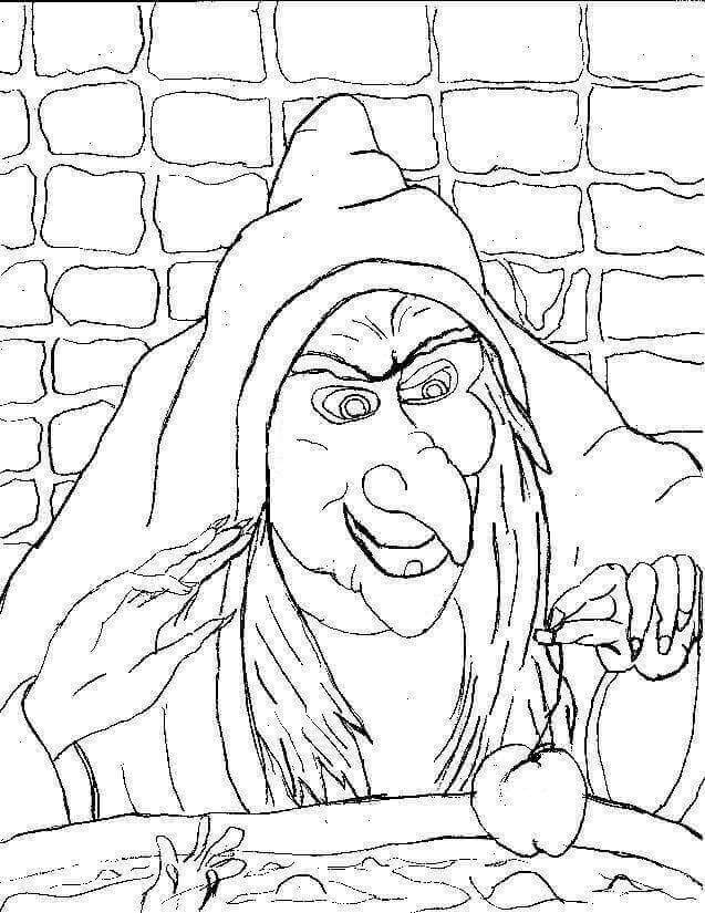 Scary Witch Coloring Pages Printable