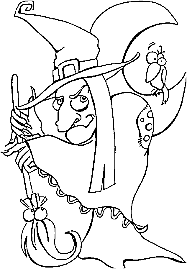 30 Free Witch Coloring Pages Printable