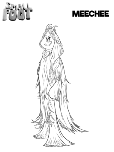Smallfoot Coloring Pages To Print Meechee
