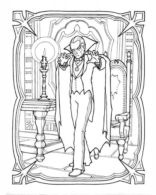 30 Free Printable Vampire Coloring Pages