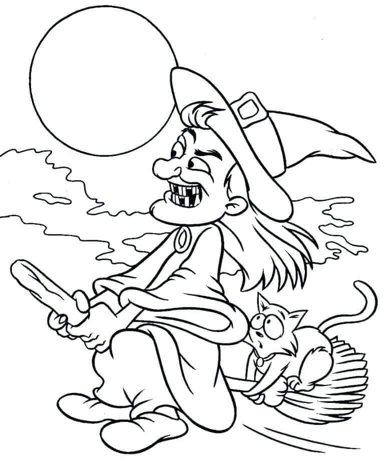 30 Cute Halloween Coloring Pages For Kids