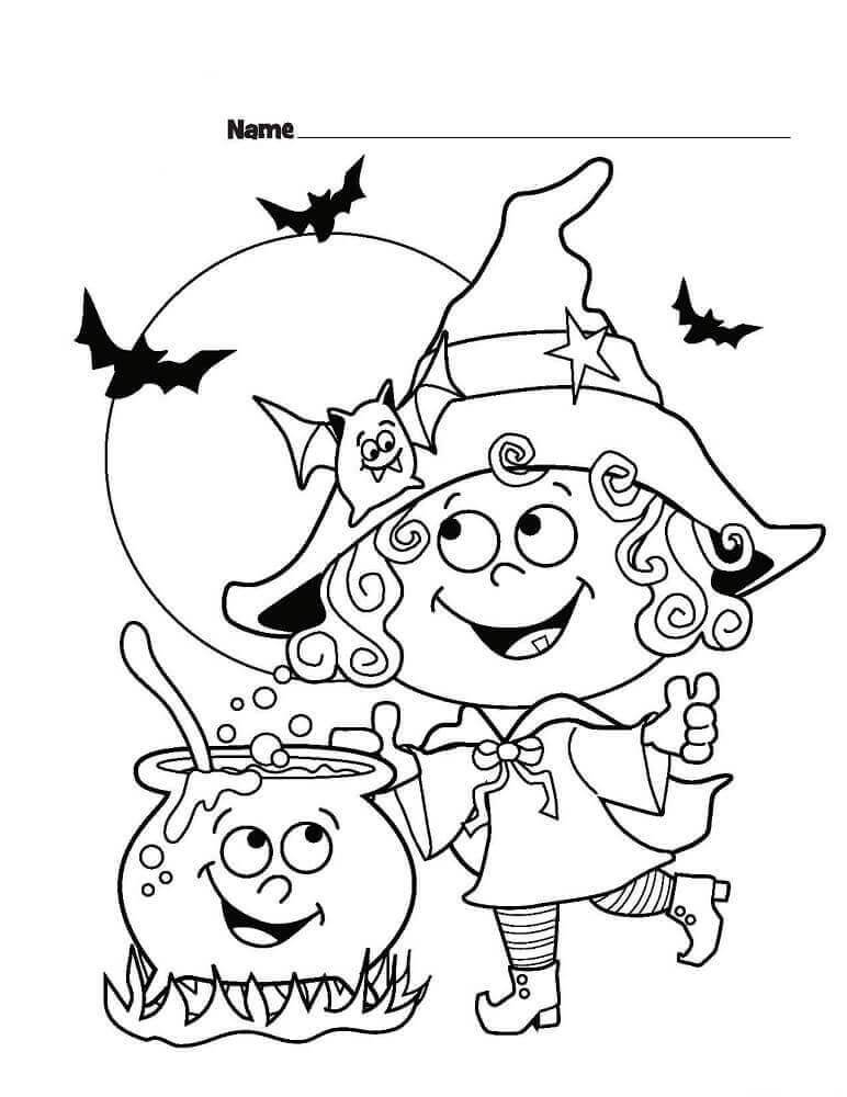 Witch Coloring Pages To Print