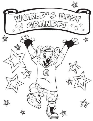 World Best Grandparents Coloring Page 1