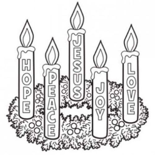 Advent Candle Coloring Pages