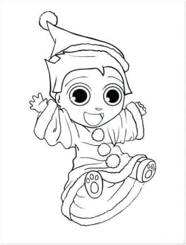 Baby Elf On The Shelf Coloring Pages