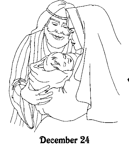 Christmas Advent Coloring Pages Printable