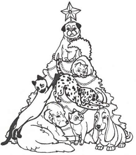 Christmas Tree Printable Coloring Pages