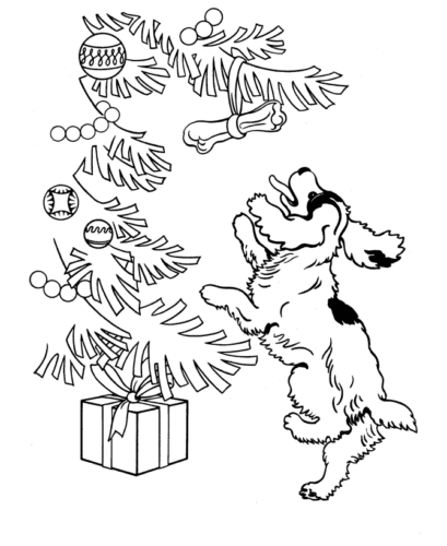 Cute Christmas Tree Coloring Pages