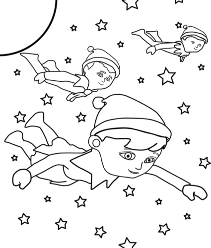 Elf Coloring Pictures To Print