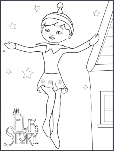 Elf Girl Coloring Pages