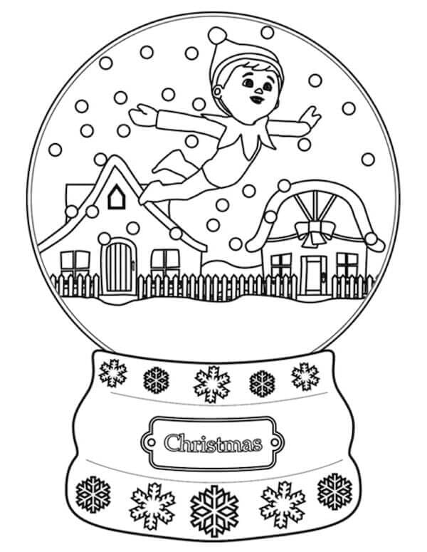 30 Free Printable Elf On The Shelf Coloring Pages