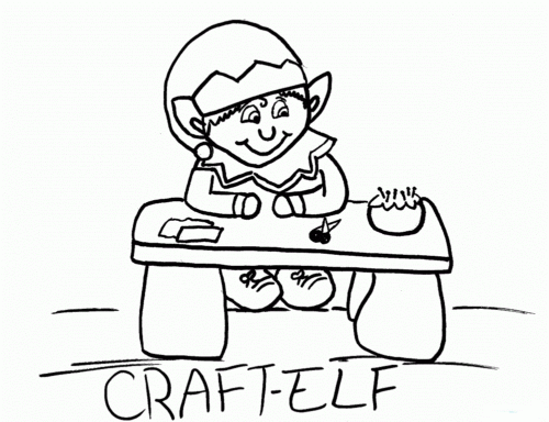 Elf On The Shelf Coloring Pages Free Printable
