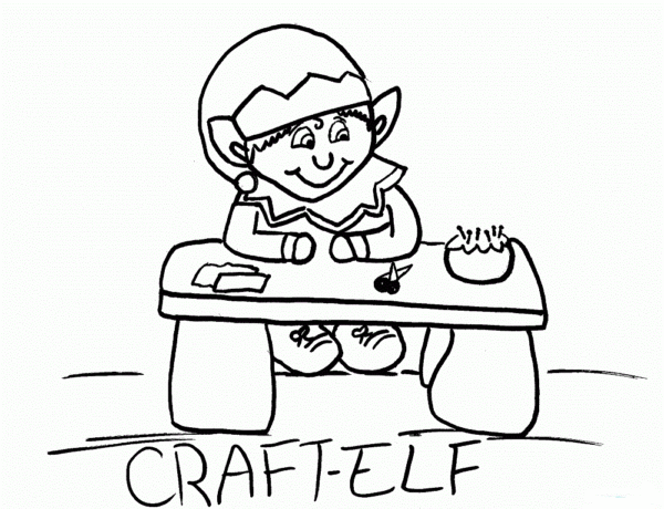 30 Free Printable Elf On The Shelf Coloring Pages