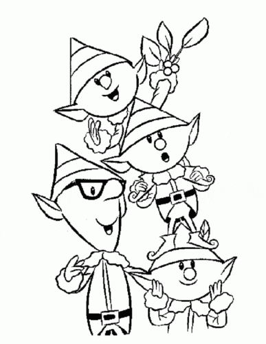 Elf On The Shelf Coloring Pages PDF