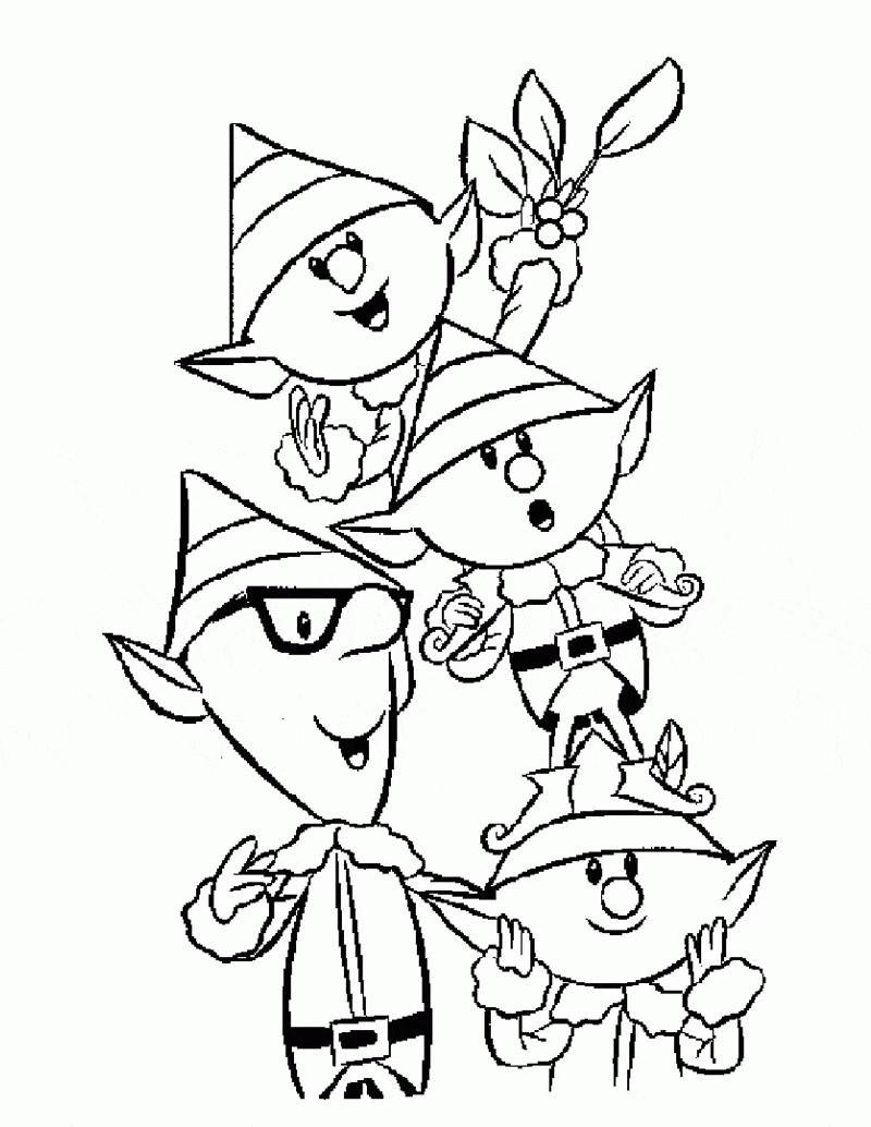 30 Free Printable Elf On The Shelf Coloring Pages