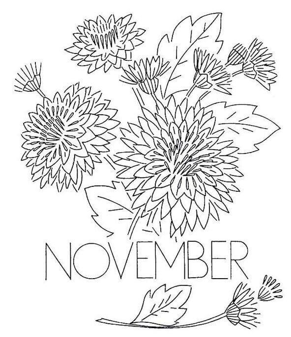 Free November Coloring Pages Printable