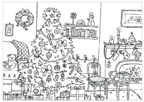 Free Printable Christmas Tree Coloring Pictures
