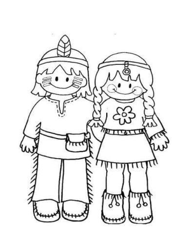 Free Printable Native American Coloring Pages