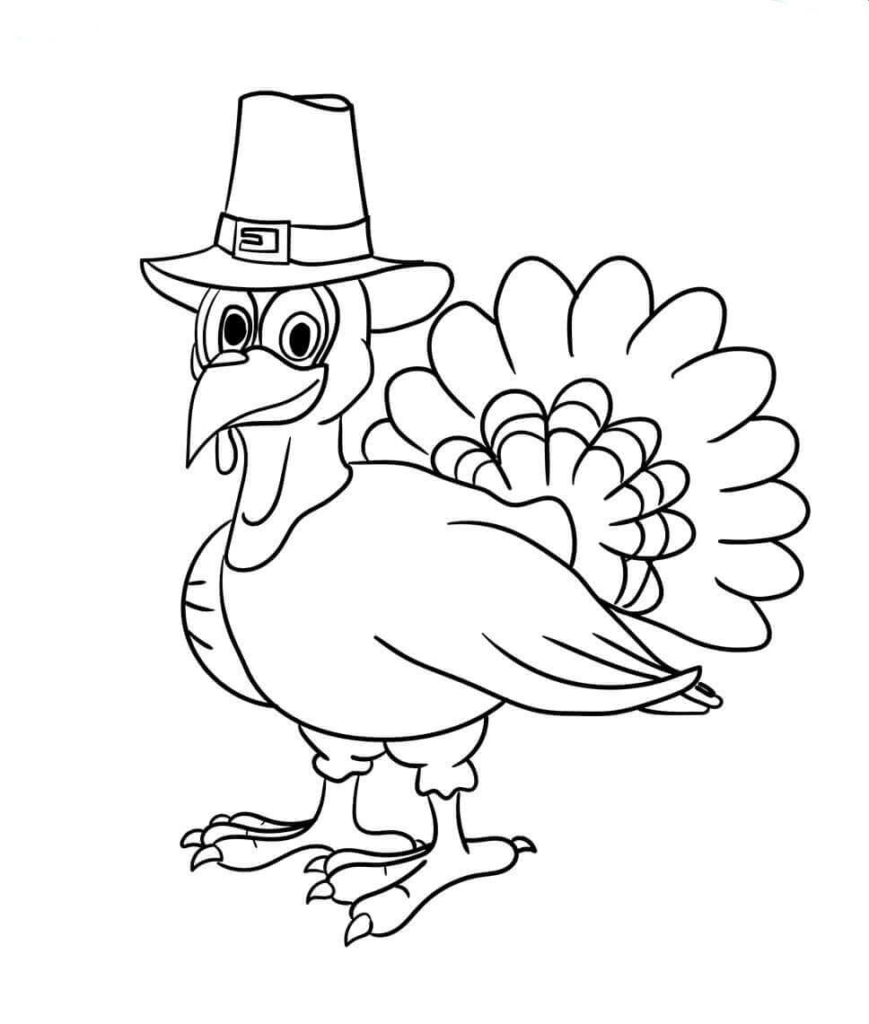 30 Free Turkey Coloring Pages Printable