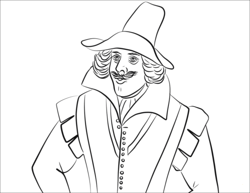 Guy Fawkes Coloring Pages