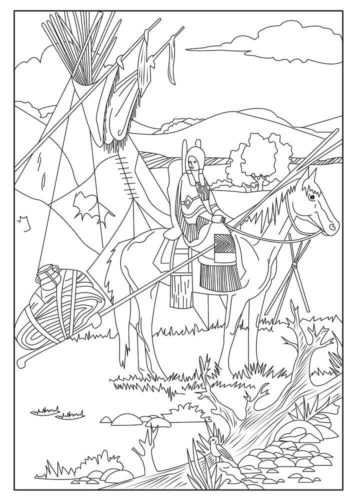 30 Free Printable Native American Coloring Pages 30 Free Printable Native American Coloring Pages