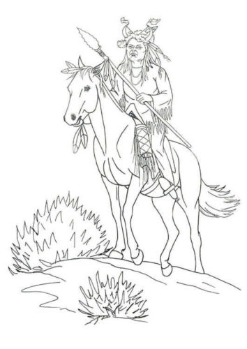 Native American Coloring Pages PDF