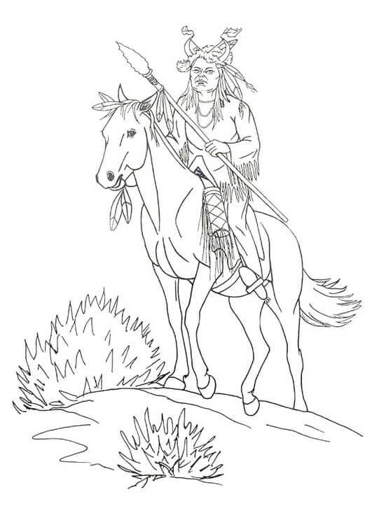 30 free printable native american coloring pages