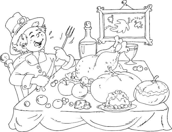 Pilgrims Coloring Pages To Print