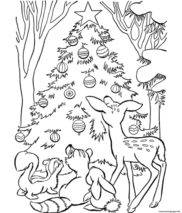 35 Free Christmas Tree Coloring Pages To Print